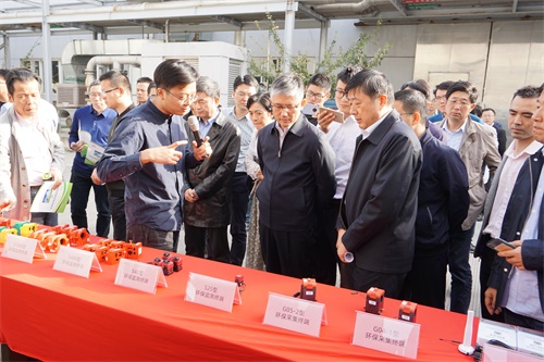 江苏省生态环境厅领导现场调研yl6809永利承建环保用电监控系统